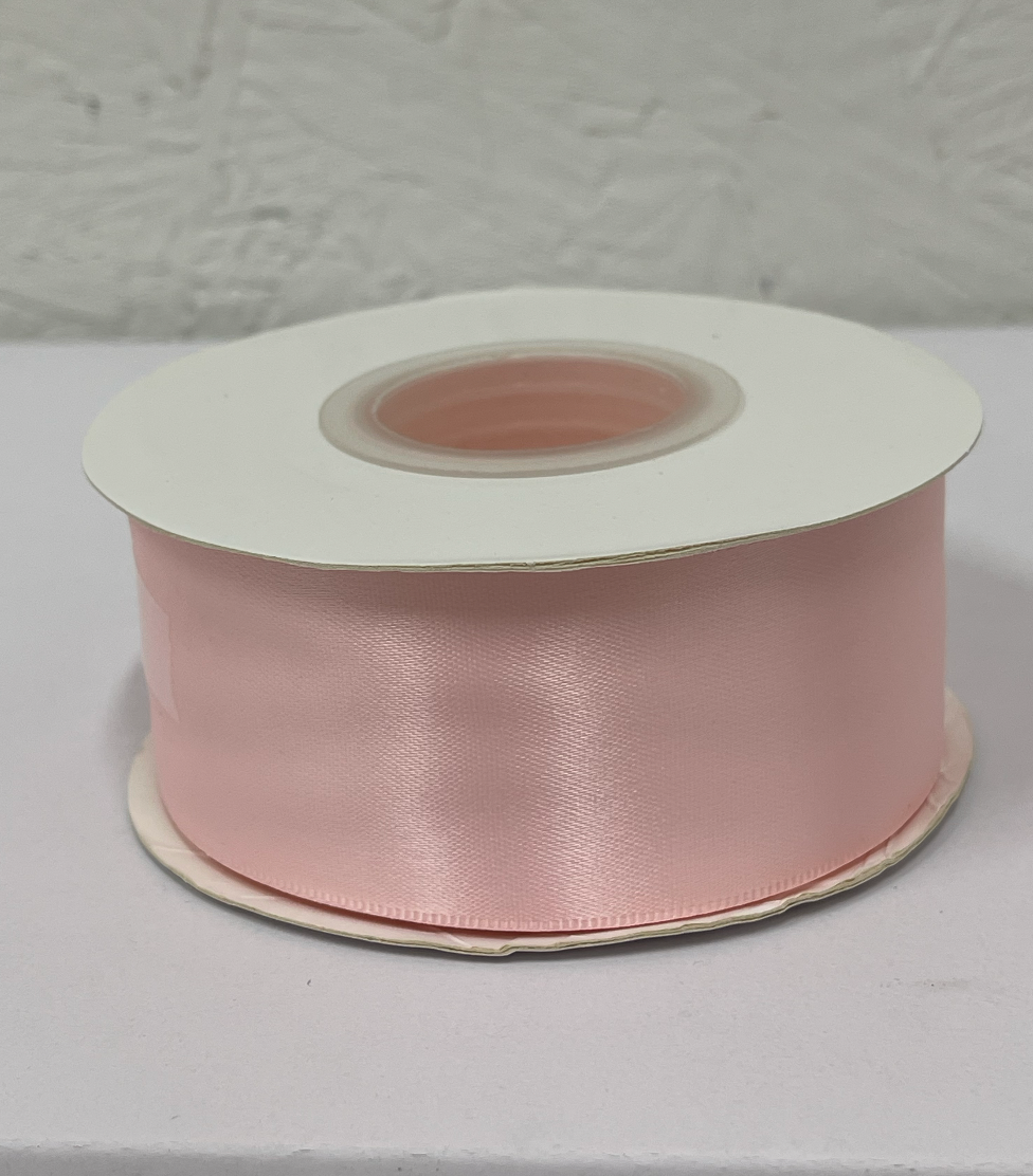 1 1/2" Baby Pink Satin Ribbon Double-face 25 yds