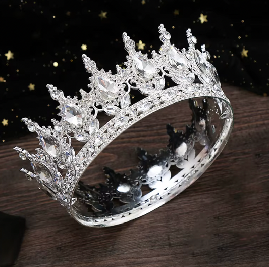Queen Tiara Silver White
