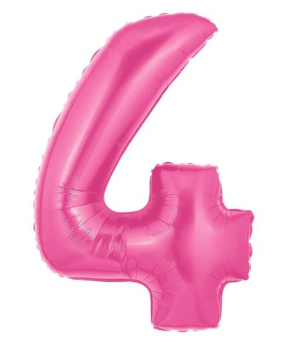 40" Hot Pink Numbers