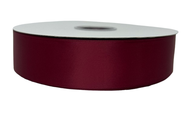 1 1/2" Cranberry Ribbon Double-face 100 Yds