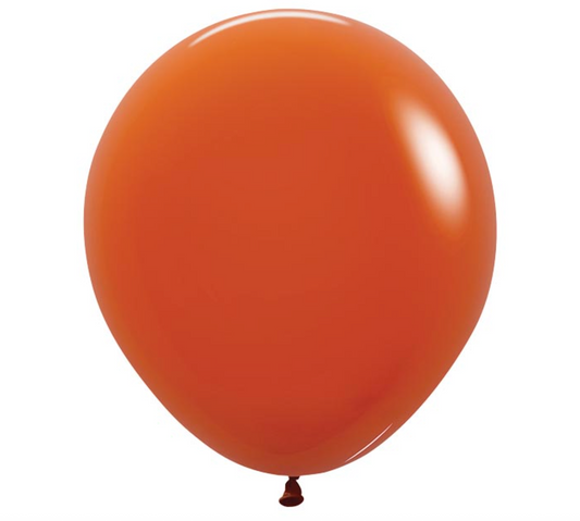 18" Deluxe sunset Orange sempertex (25ct)