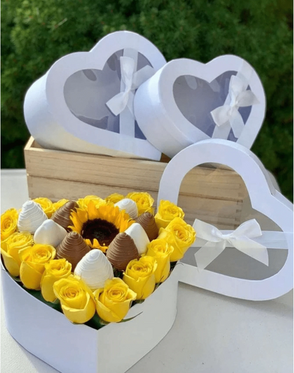 heart bow box