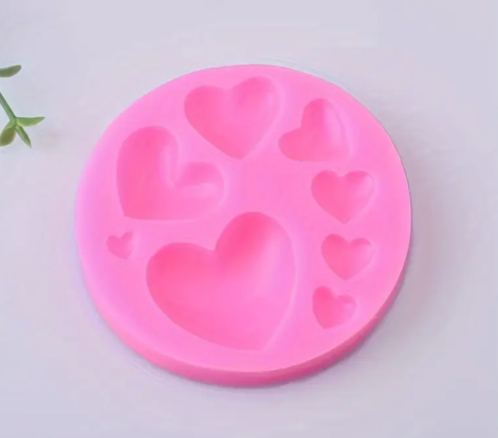 Hearts Silicone Mold