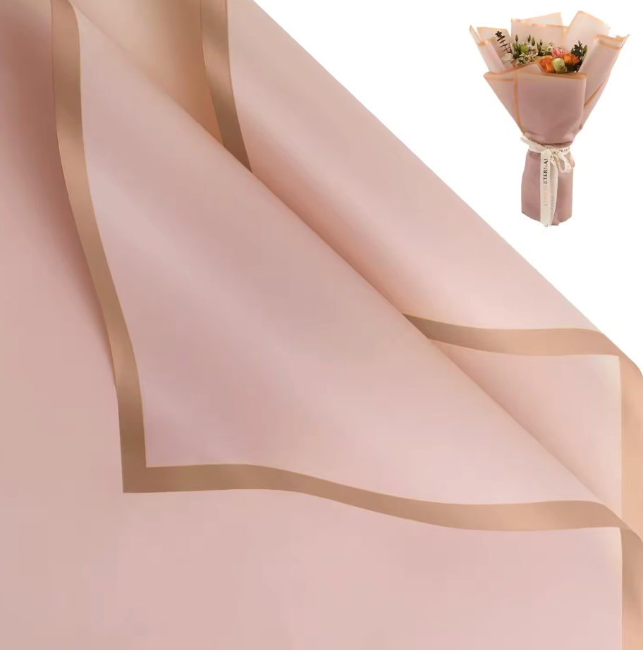 Rose Gold Edge Korean Wrapping Paper