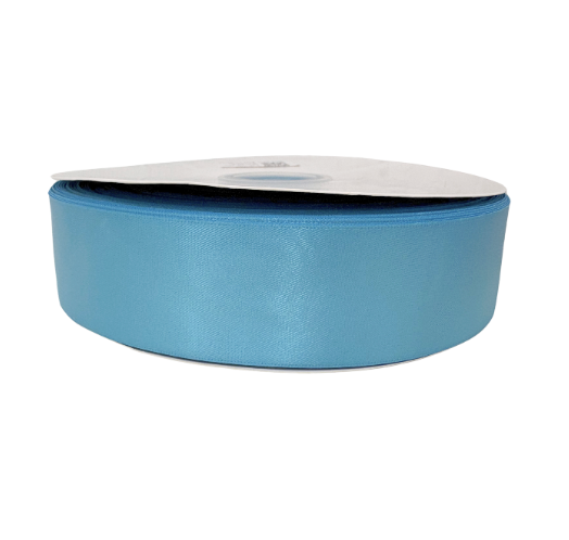 1 1/2" Ocean Blue  Satin Ribbon Double-face 100 Yds