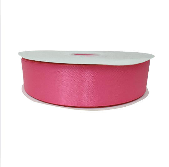 1 1/2" Rose Satin Ribbon Double-face 100 Yds