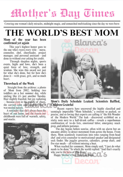 Custom Newspaper Poster