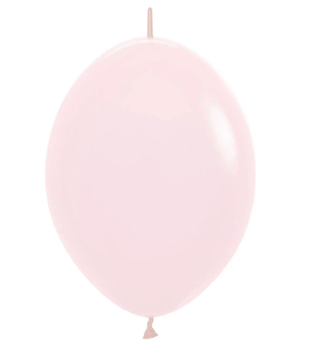 12" Pastel Matte Pink  Link-o-loon Sempertex (50ct)