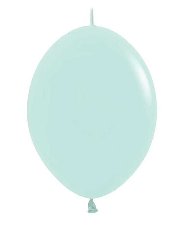 6" Pastel Matte Green Link-o-loon Sempertex (50ct)