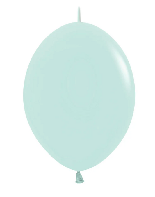 6" Pastel Matte Green Link-o-loon Sempertex (50ct)