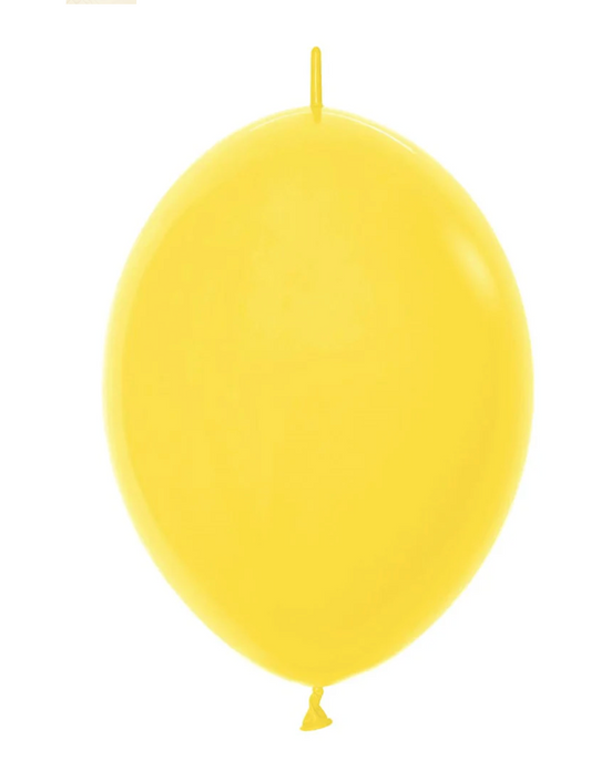 6" Fashion Yellow Link-o-loon Sempertex (50ct)