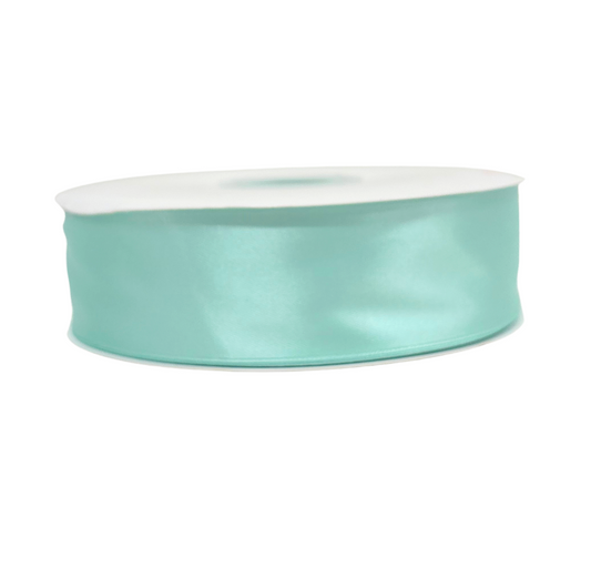 1 1/2" Mint Ribbon single face Satin 100 Yds