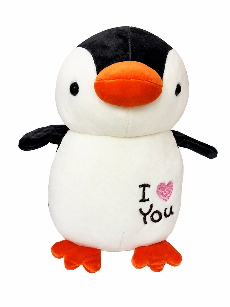 I Love You Penguin Plush
