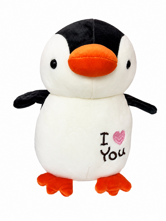 I Love You Penguin Plush