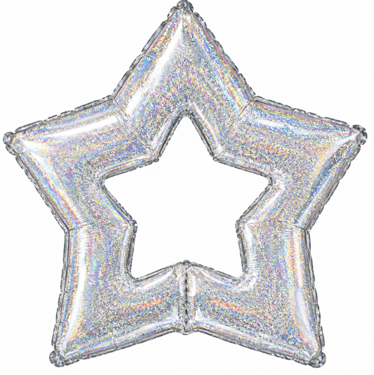 48" Holographic star Foil