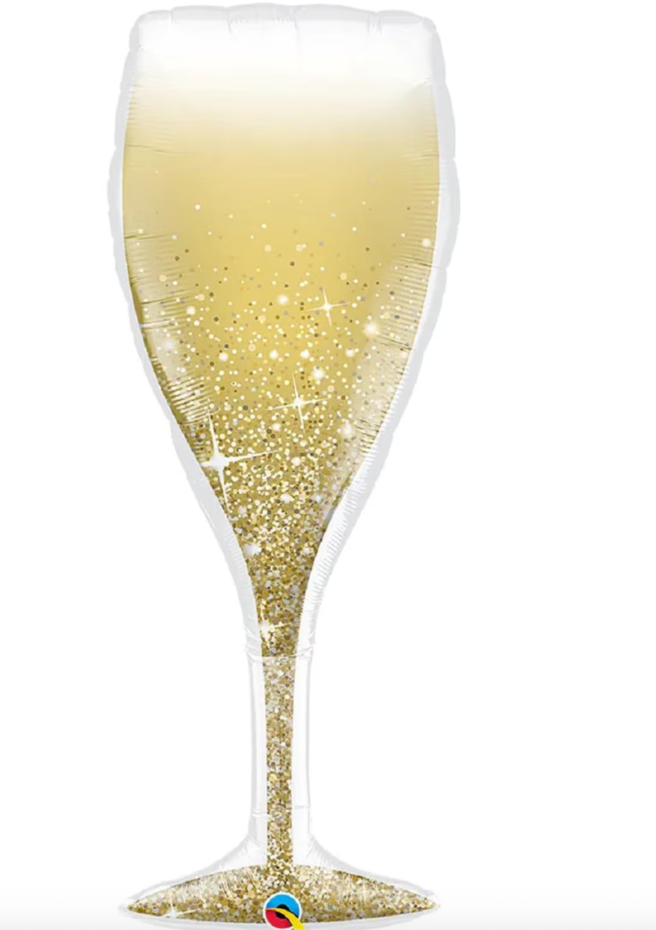 Golden Champagne Glass  Foil 39"