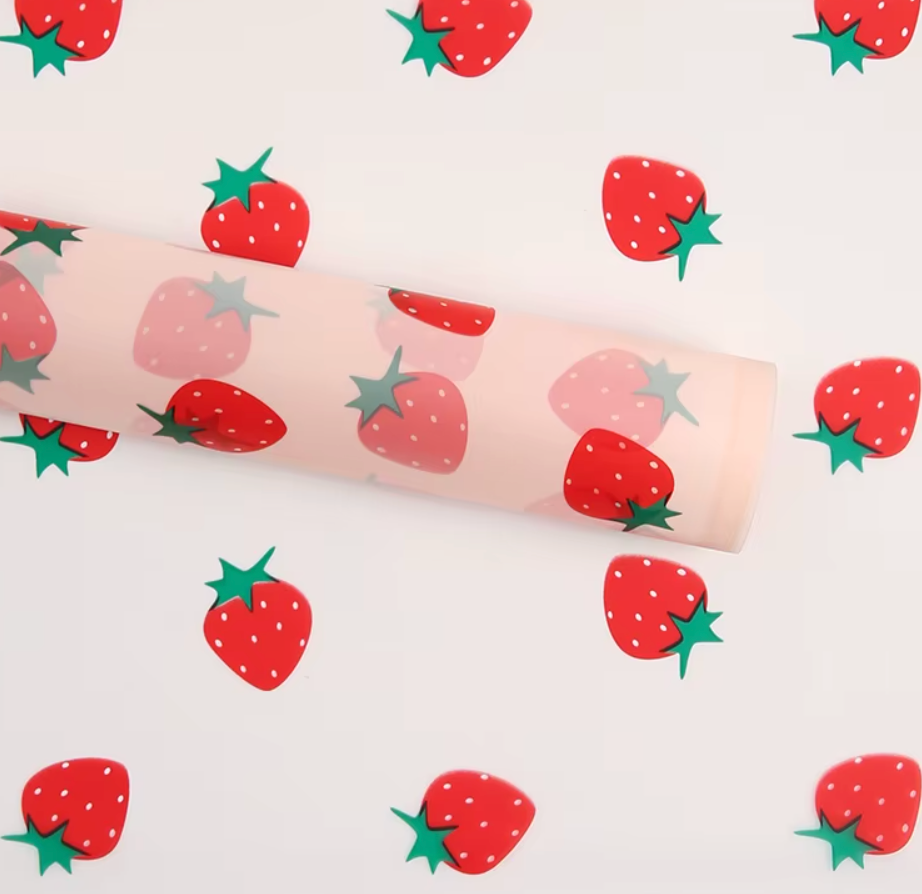 strawberry wrapping paper