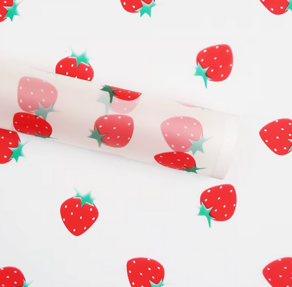 strawberry wrapping paper
