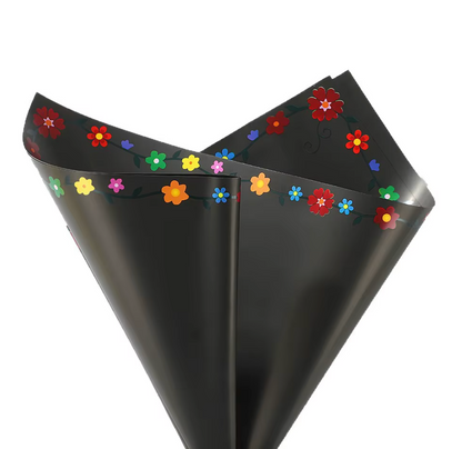 Colorfull flowers wrapping paper