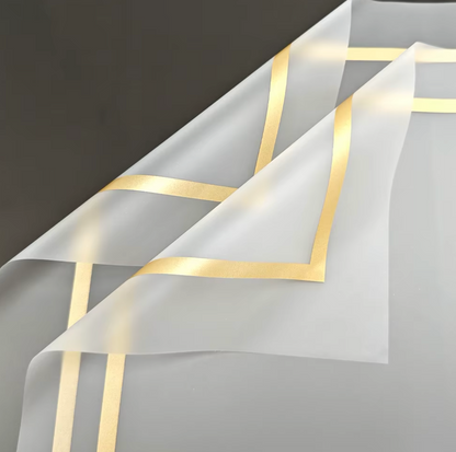 Wrapping korean paper clear with border