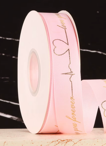 1" Inch ribbon  Love you forever 36yds