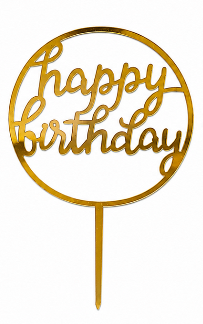 Happy Birthday cake Topper (10ct)